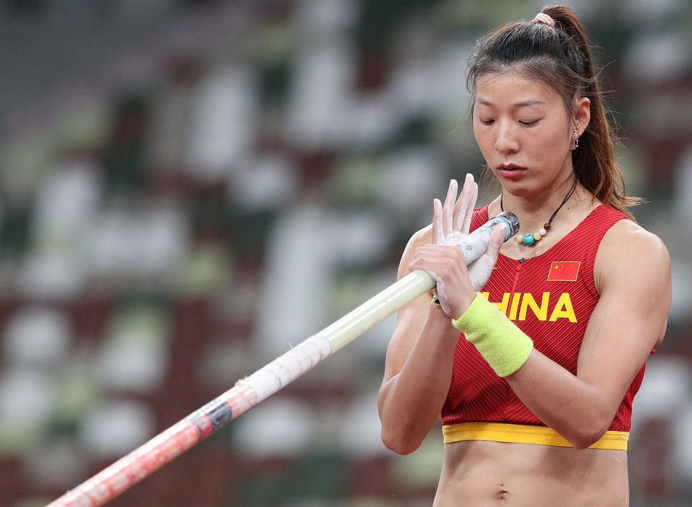 (东京奥运会)田径——徐惠琴参加女子撑杆跳高决赛(2)