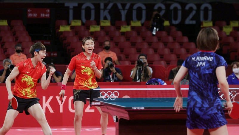 东京奥运会:女乒团体赛卫冕成功,保持"四连冠"