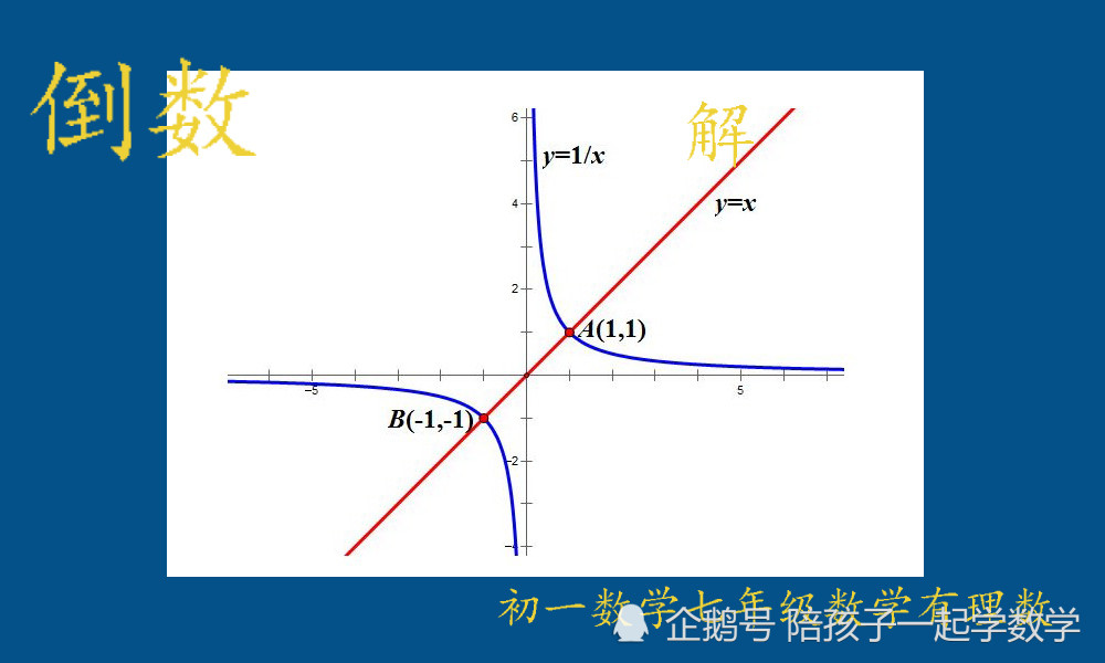 也可以理解为一个数和他的倒数之和等于一的图像集合.