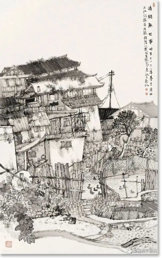 深邃意境,一坡一岭气象迥异——乔枕石山水画作品欣赏