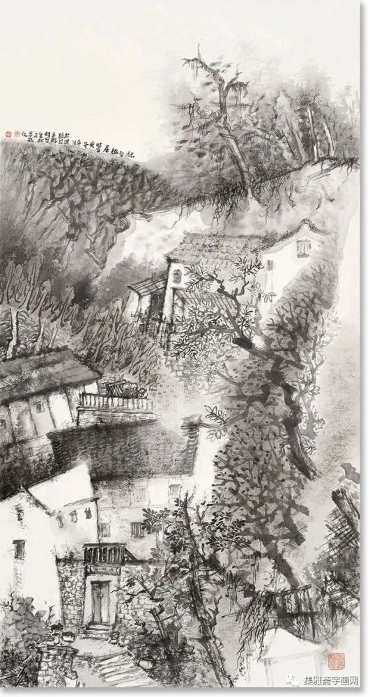 深邃意境,一坡一岭气象迥异——乔枕石山水画作品欣赏