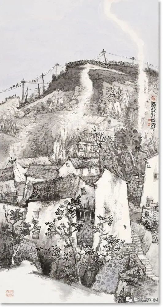 深邃意境,一坡一岭气象迥异——乔枕石山水画作品欣赏