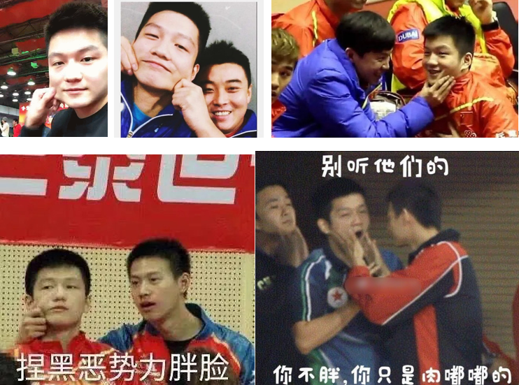 "小胖"这个绰号据说最早是从体校开始叫起来的,因为樊振东小时候圆头