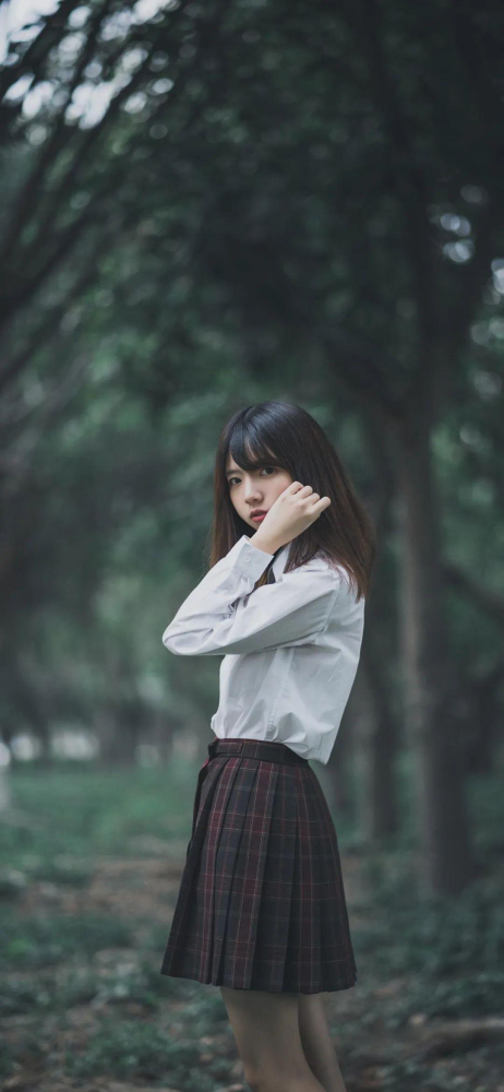 jk制服全面屏壁纸壁纸|好好生活,慢慢相遇