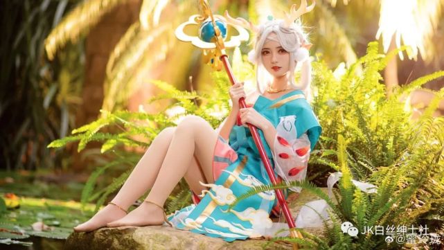 cos:王者荣耀瑶遇见神鹿cos正片@蜜玲珑