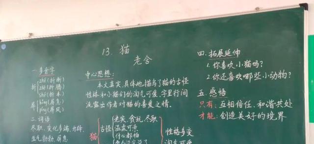 语文老师的课堂板书曝光,字字惊艳,严谨大方,堪比"印刷体"