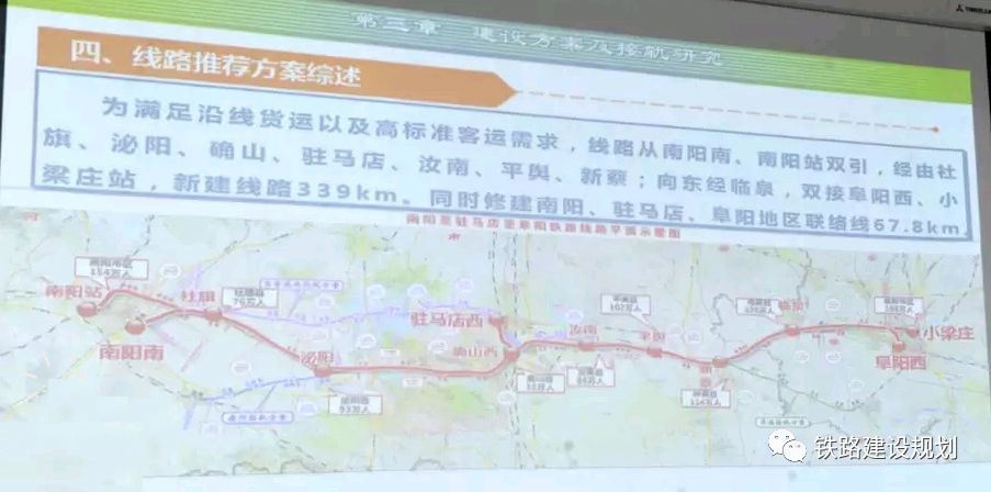 南驻阜铁路预可研推荐方案(2019年6月)▼