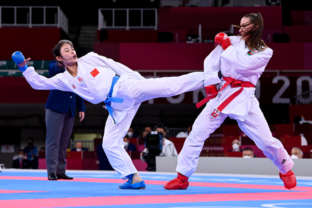 (东京奥运会)空手道——女子组手61公斤以上级:龚莉获得季军