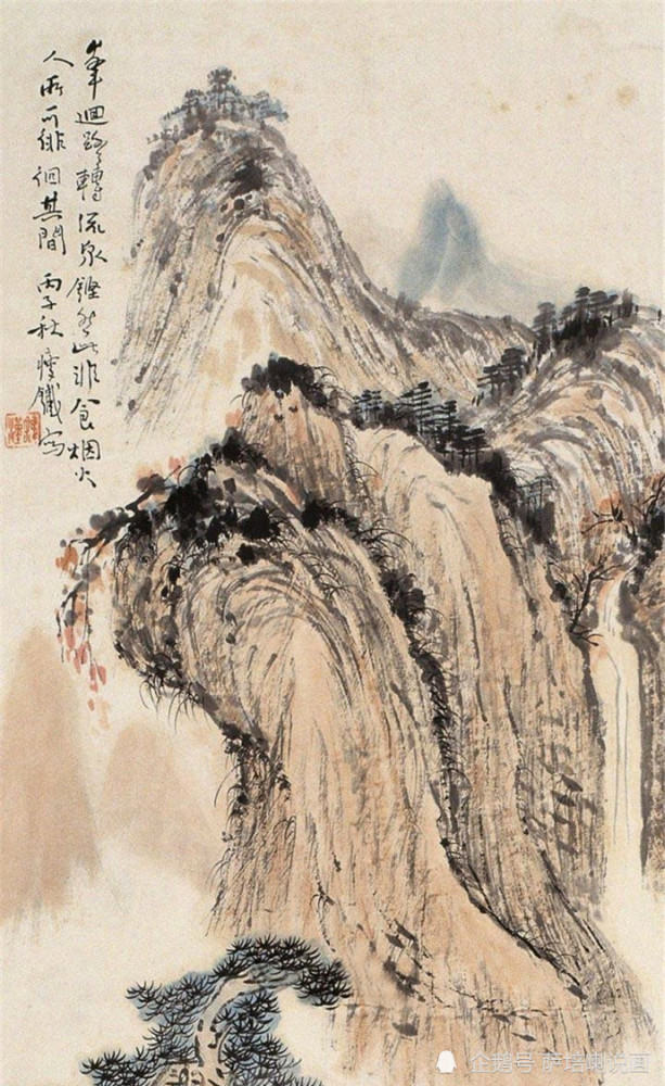 破古出新,归于自得,钱瘦铁山水画欣赏