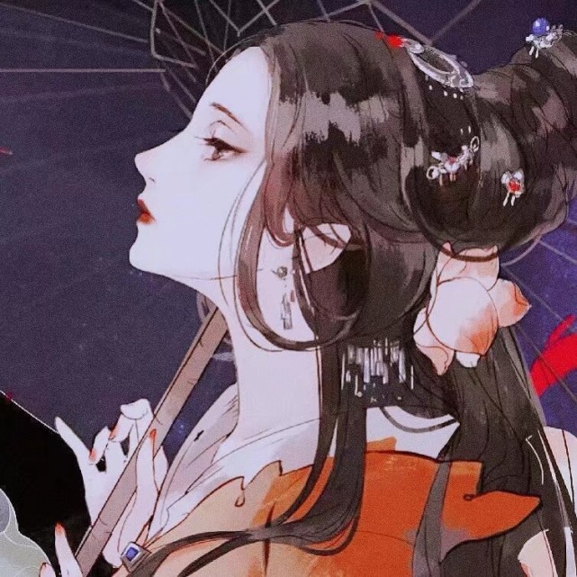 月夕江,皱秋波.(古风动漫女头)