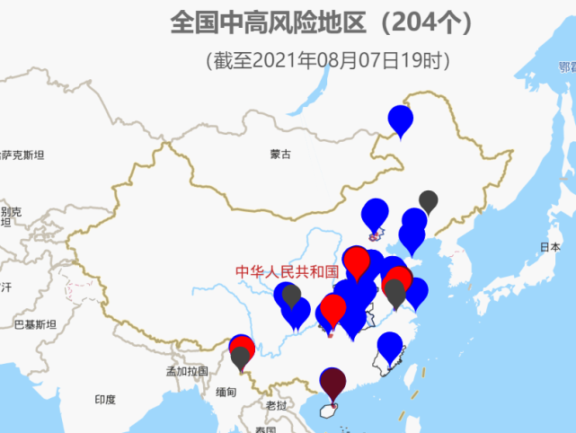 最新!全国疫情中高风险地区汇总