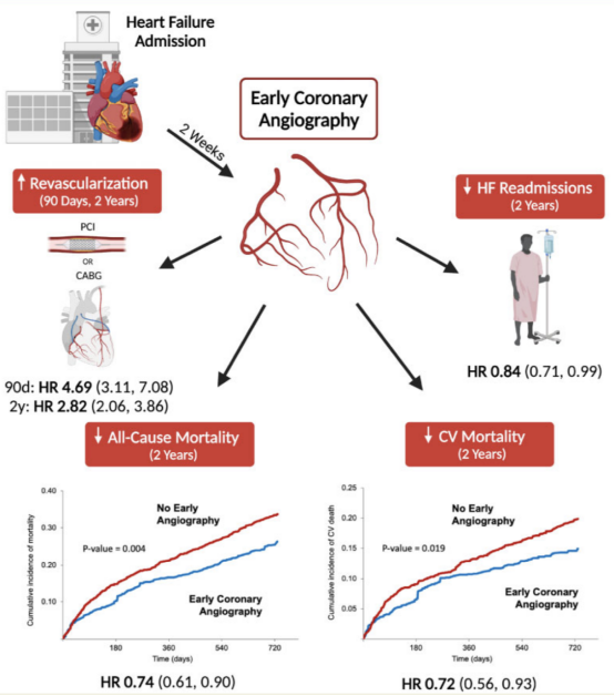 进展|急性缺血性心力衰竭早期有创冠状动脉造影是否改善预后?