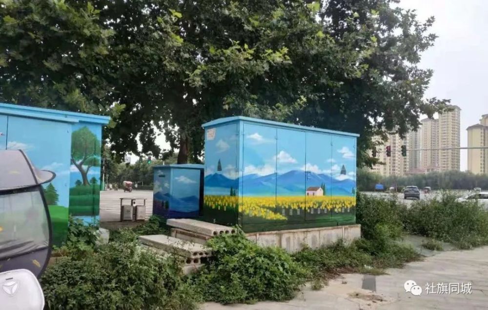(赵河花园路边电箱绘画)