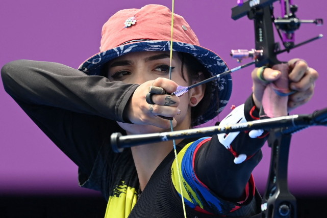 2020东京奥运会东京奥运会射箭女子个人赛,哥伦比亚美女选手希拉尔多.