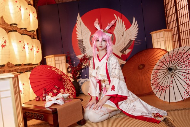 神社巫女,崩坏3八重樱cos!