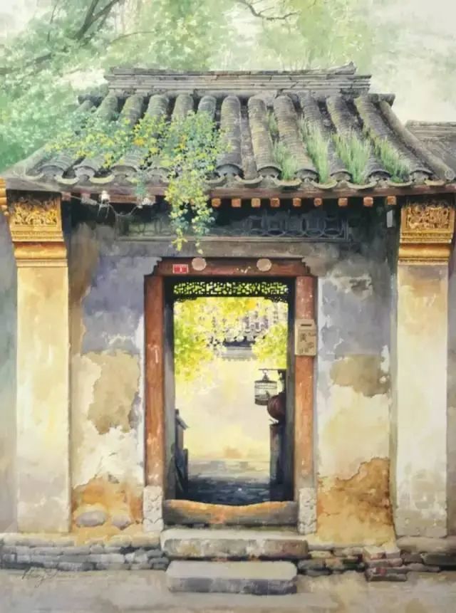 研究和创作中国新派水彩画,其作品在表现北京胡同,山花野草,溪谷泉流