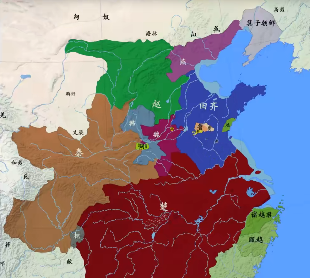 春秋战国局势图如何理清春秋战国大变革时期的进程