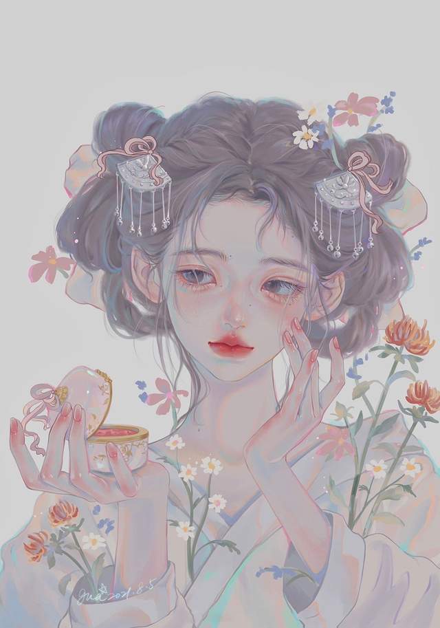 绝美本草纲目草药拟人插画,美哭了