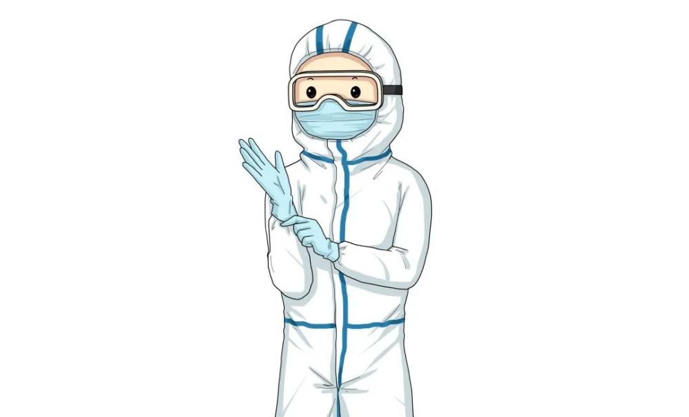 脱防护服: 步骤1:个人防护装备外层有肉眼可见污染物时应擦拭消毒.