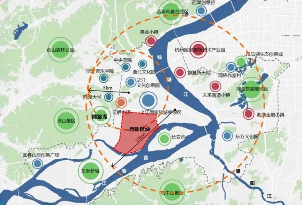同年6月,"湘湖·三江汇未来城市先行实践区的总体规划"的总体设计