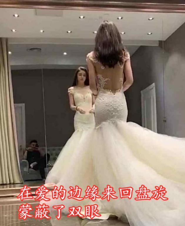 女生穿婚纱_女生穿婚纱情侣头像(3)