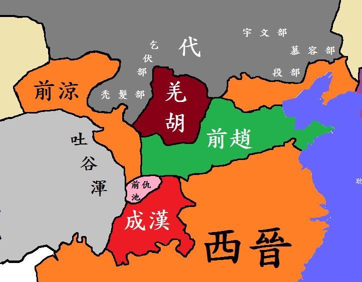 代国(公元315年～376年,西晋时期鲜卑拓跋部所建政权,是北魏的前身.