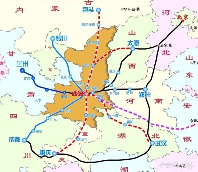 而从整个陕西省的高铁建设规划来看,补齐这些区域的高铁空白是其近期