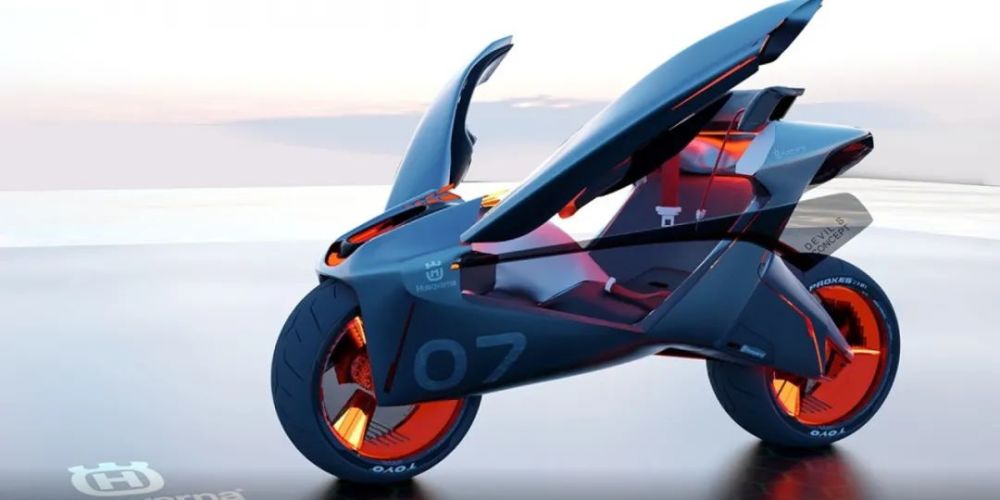 未来的摩托车长这样?来自昆虫灵感的胡思瓦纳devils s概念车