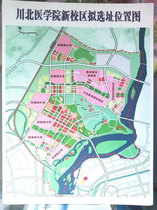 暗藏玄机!川北医学院新校区位置图疑似流出