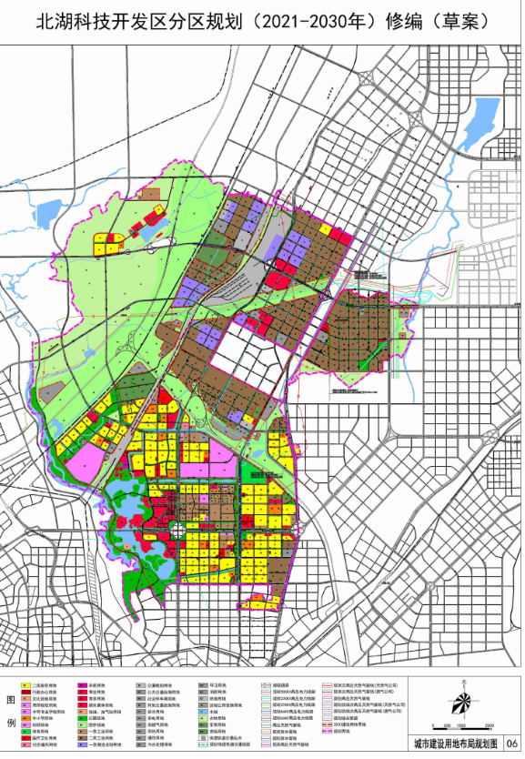 北湖科技开发区分区规划(2021-2030年)修编,长春新区奋进乡控规10单元