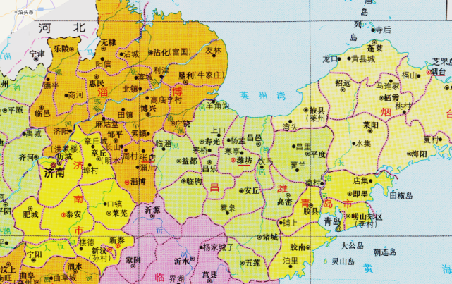 山东省的区划调整16个地级市之一滨州市为何有7个区县