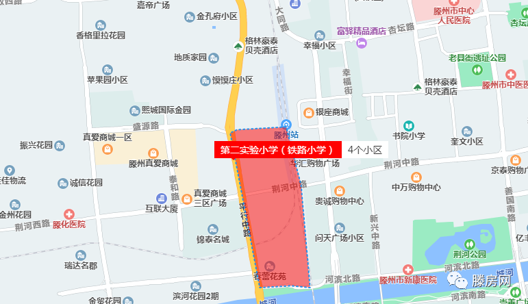 滕州城区公办初中及市直小学2021年招生范围附地图