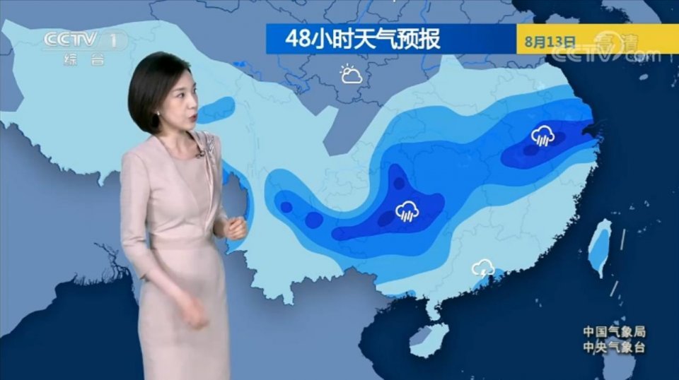 中央气象台:8月12日天气预报,长江中下游降雨持续,暴雨不断