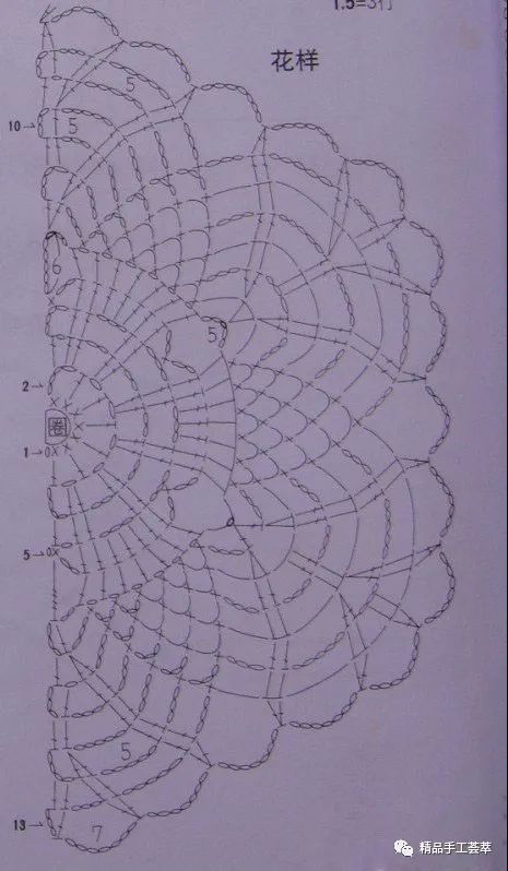 好看的紫色拼花背心美衣的钩法图解