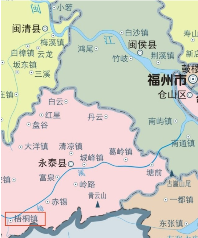 福建省福州市永泰县梧桐镇地图