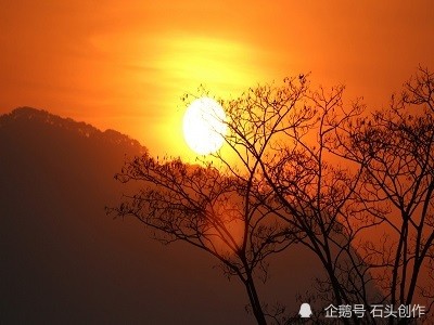 日落西山夕阳无限