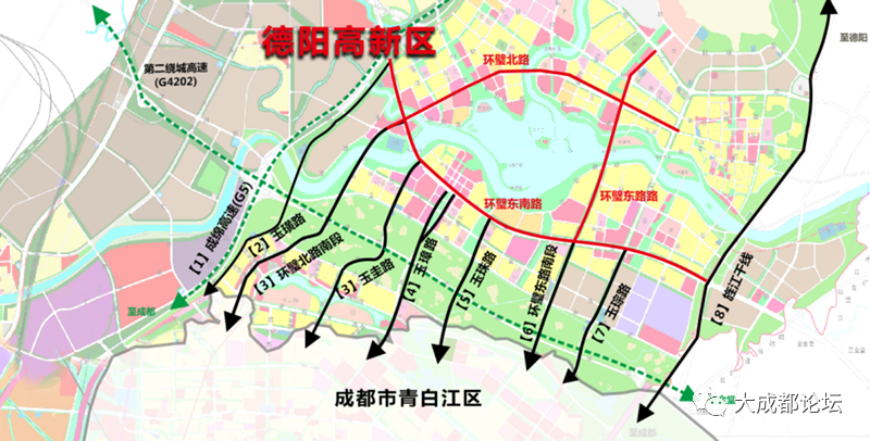 【成德同城】德阳高新区(广汉市)到成都青白江骨干路网建设进度