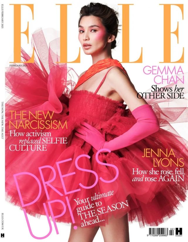 组图:华裔女星gemma chan黄金战袍登vogue九月封面