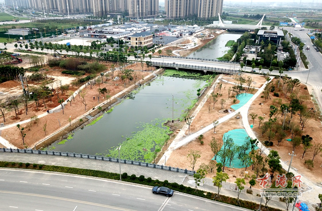 投资2亿的龙港新城月湖翠湖城市公园正火热施工中十月份建成开放