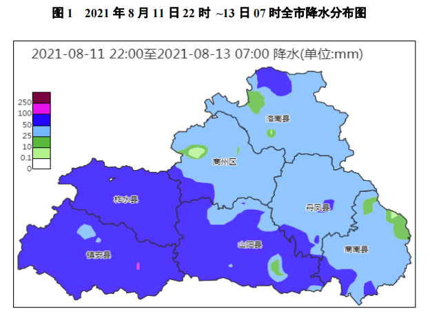 雨情通报:镇安县五家山出现最大降雨量103.8mm