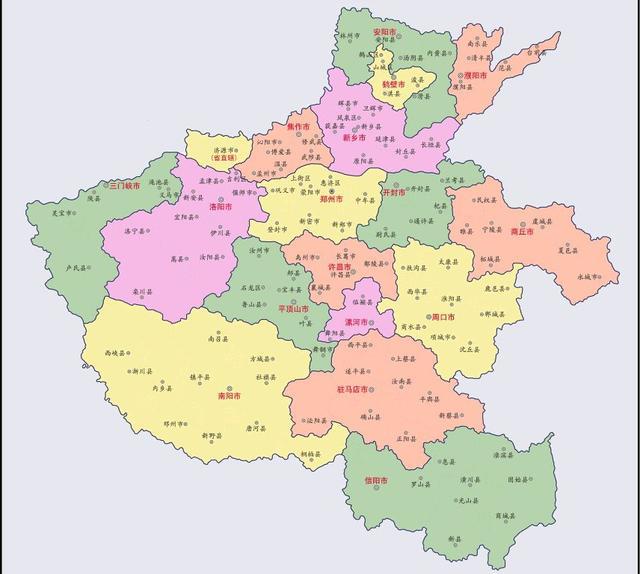图|河南省行政区划