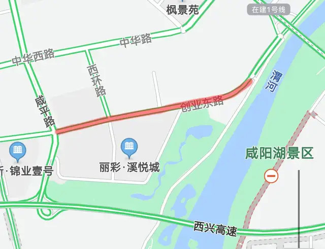 出行提示咸阳这条道路即将施工