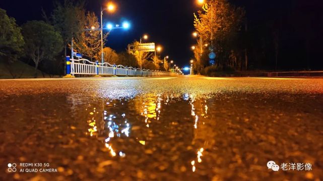 初秋雨中漫步木兰湖绿道,拍摄家乡最美夜景