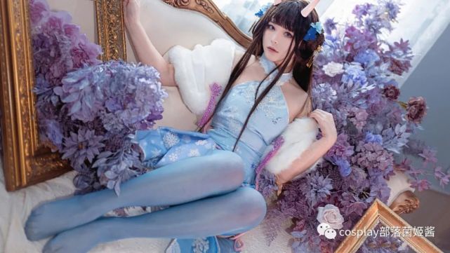 cos:碧蓝航线旗袍能代冬雪沁香cos正片@百合欧皇子