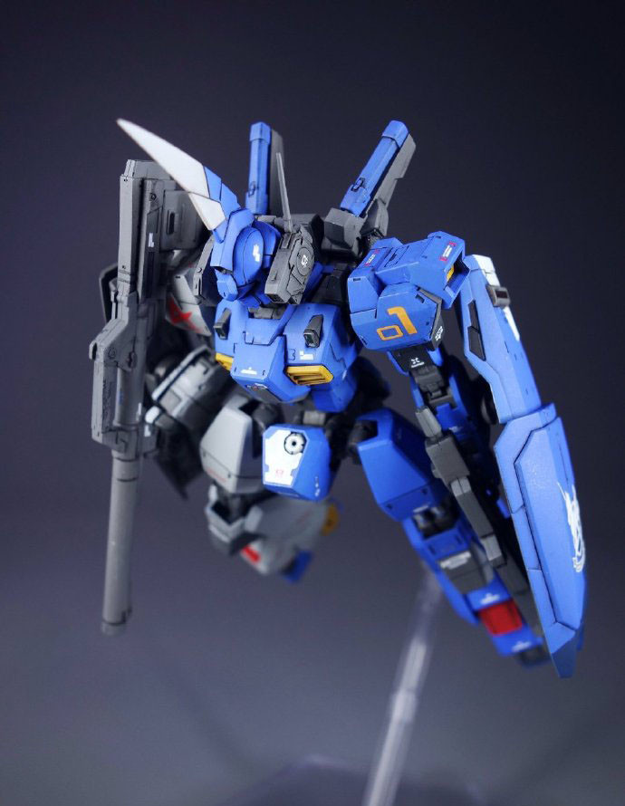 模玩控:巴扎姆,高达mk-2混搭改造高达mk-2蓝色独角兽高达模型