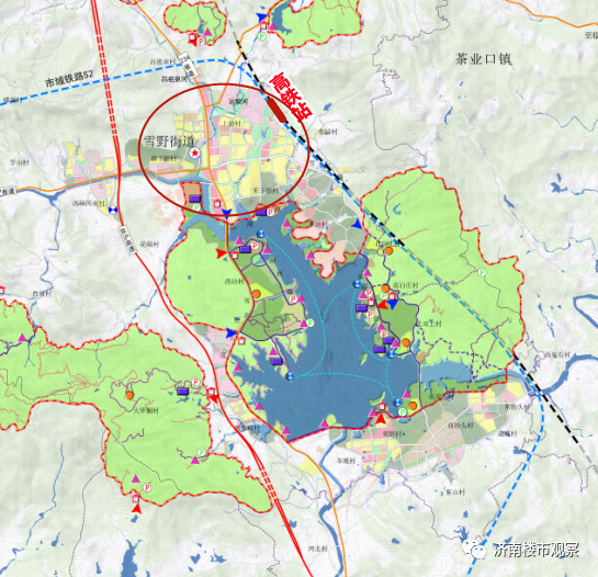 这一片城市建设用地,成为了雪野湖周边规划提升的最