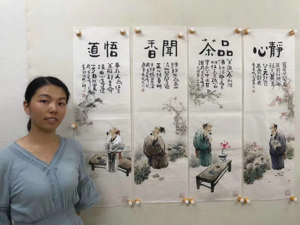 实力派画家阳瑞萍人物画作品/笔墨生风,出神入化
