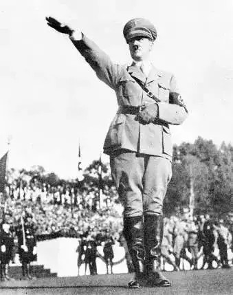 希特勒礼又称德意志礼,这是纳粹主义的代表象征之一.