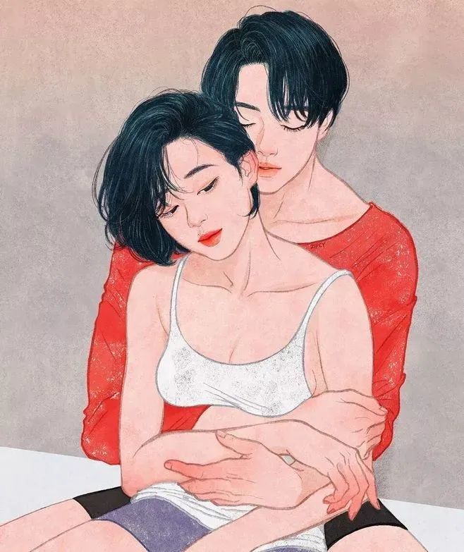 美女画师虐哭70万网友,笔下情侣插画让人脸红,谈个恋爱这么刺激