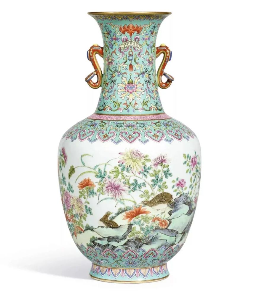 常见的粉彩瓷多为 大件花瓶,摆件,价格高昂,多用于收藏,日常实用的